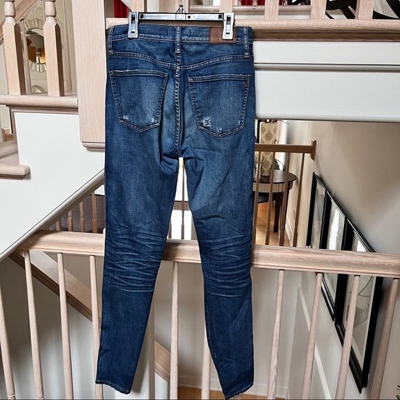 Madewell 9" High-Riser Skinny Skinny Jeans Ripped and Patched Edition 28 Tall - Picture 10 of 11